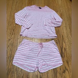 NWOT Brooks Brother Shorts Long sleeve Lounge Set Sz Women’s M